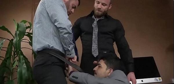  Bareback in Office is Good For Business - GayForced.com